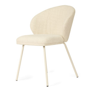 wp-image-tigress-59992.jpg Anders Dining Chair Natural Upholstery with White Legs, W 53cm x D 53cm x H 78cm