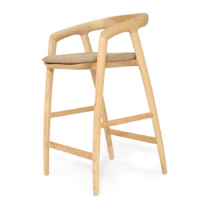 wp-image-tigress-60021.jpg Cali Counter Stool Seat Cushion Light Khaki, Width 49cm x Depth 43cm x Height 3cm