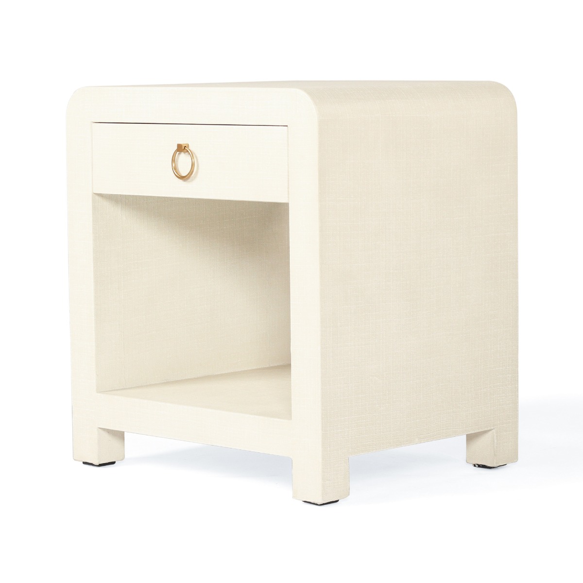 Newhaven Bedside Table Ivory by Serrata Living, W 56cm x D 46cm x H 61cm - Image 13