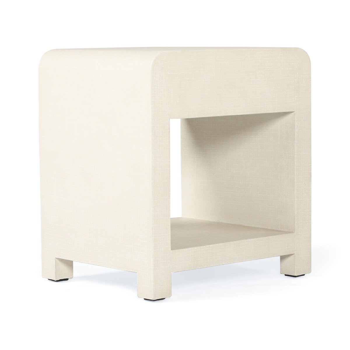 Newhaven Bedside Table Ivory by Serrata Living, W 56cm x D 46cm x H 61cm - Image 15