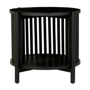 Sadie Side Table Black, 50cm DIA x 48cm H