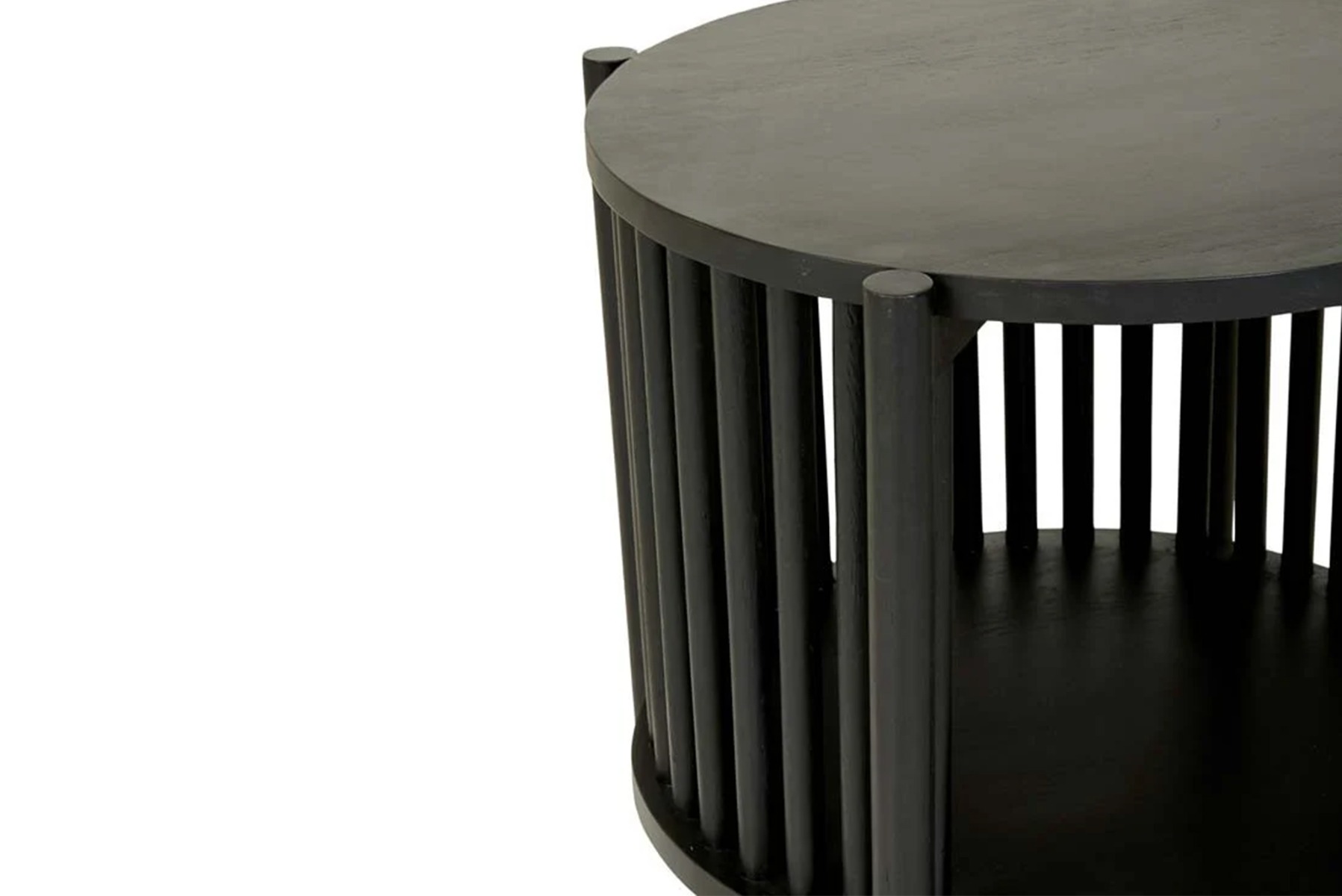 Sadie Side Table Black, 50cm DIA x 48cm H - Image 4