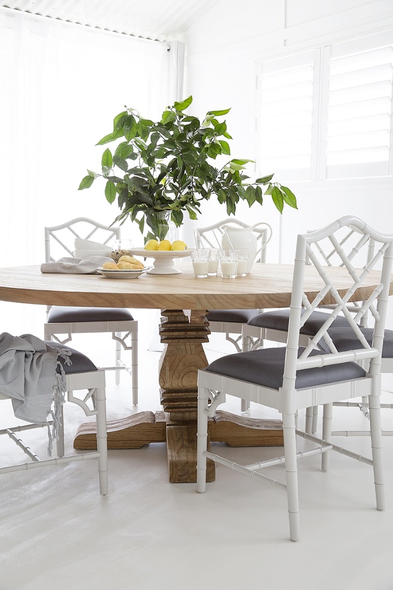 Newport Round Pedestal Table, 1.5m Diameter x Height 77cm - Image 2