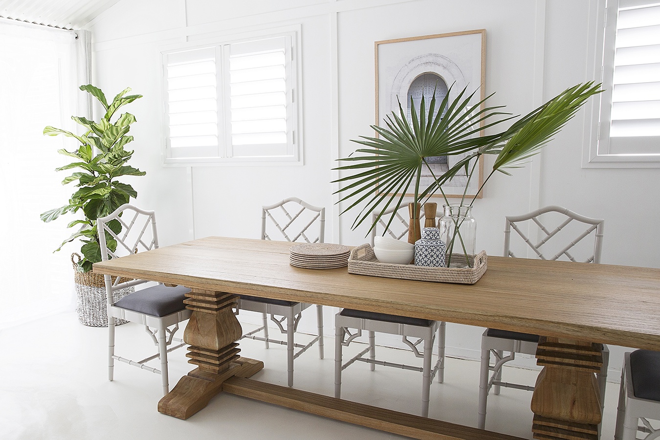 Newport Pedestal Table, 3.0m x 1.1m x 0.76m - Image 6