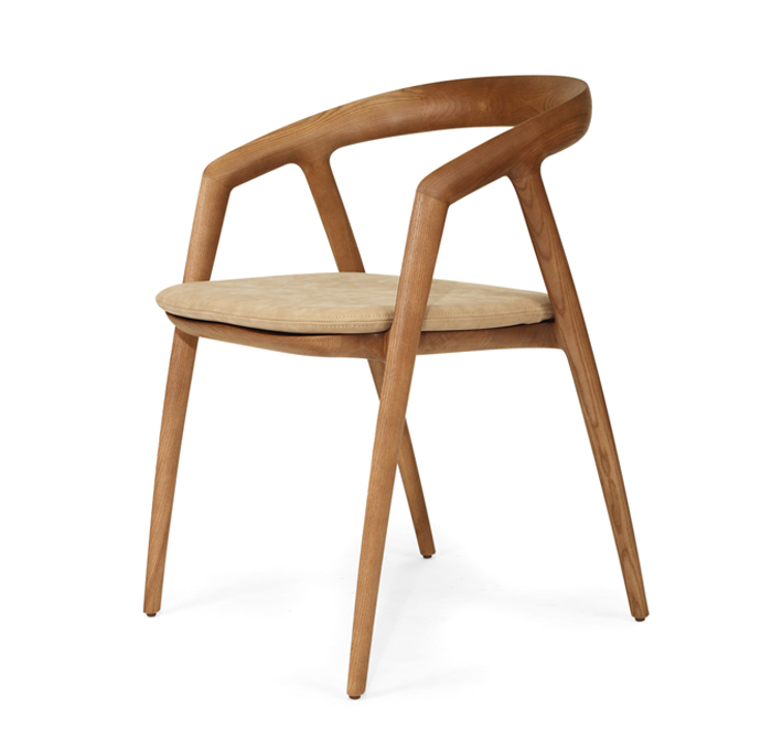 Cali Dining Chair Seat Cushion Light Khaki, Width 49cm x Depth 43cm x Height 3cm