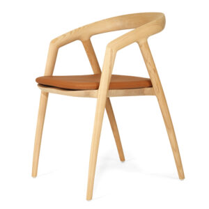 wp-image-tigress-60168.jpg Cali Dining Chair Seat Cushion Tan, Width 49cm x Depth 43cm x Height 3cm