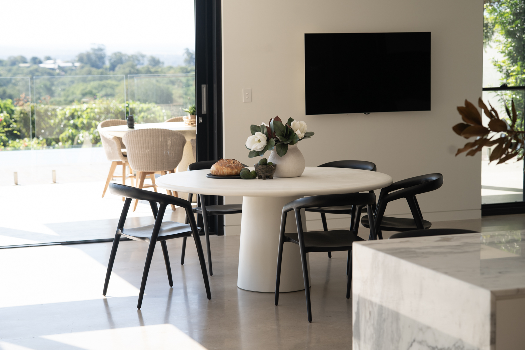 Cali Dining Chair Black, Width 54cm x Depth 55cm x Height 77cm - Image 5