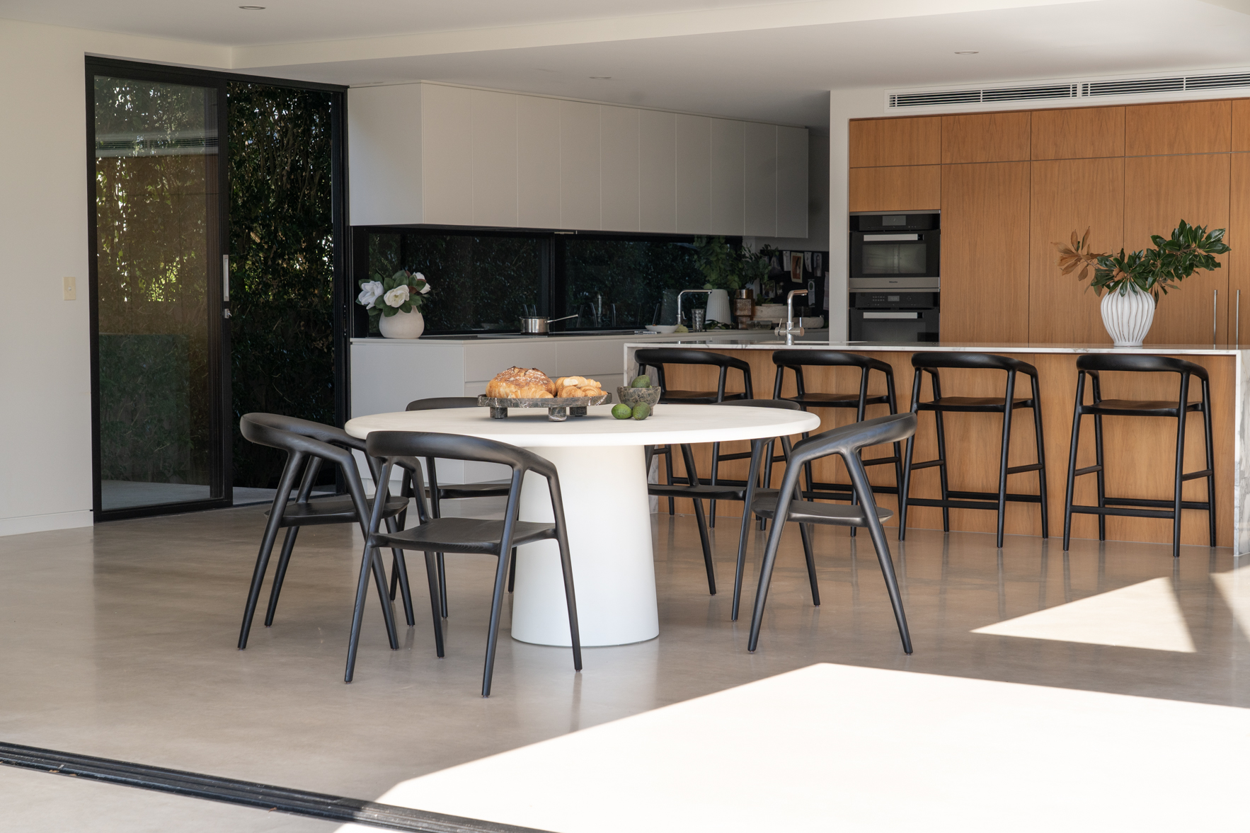 Cali Dining Chair Black, Width 54cm x Depth 55cm x Height 77cm - Image 6