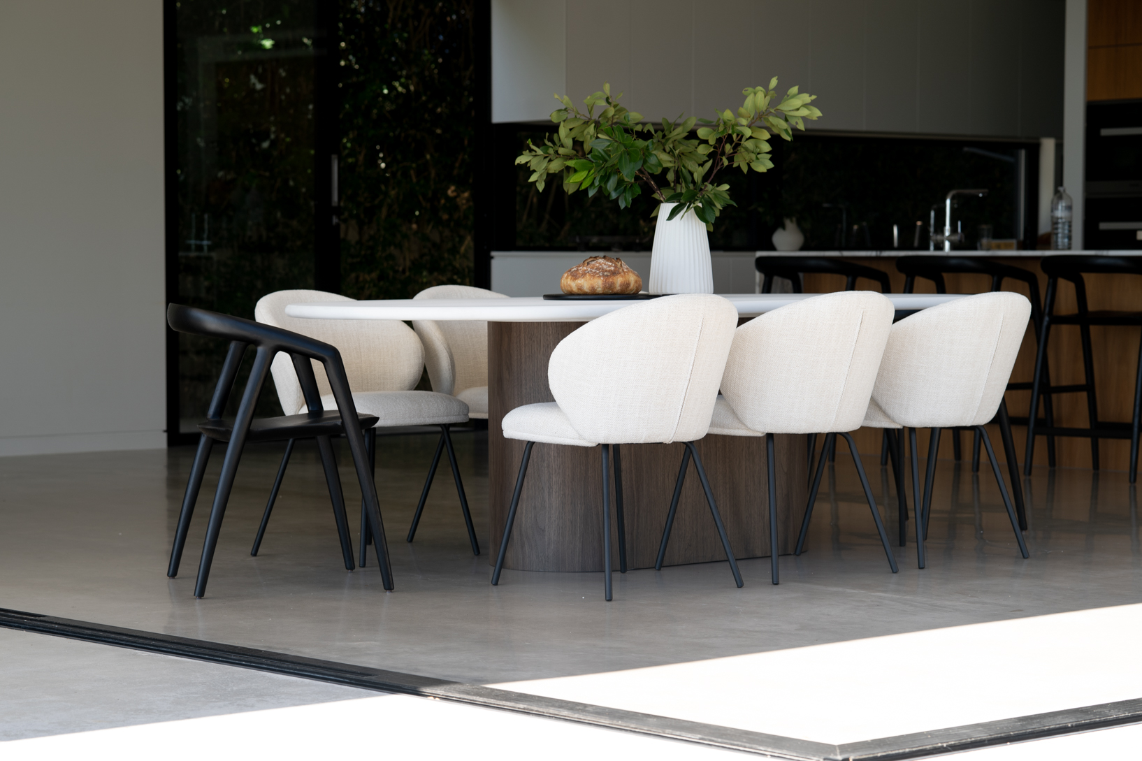 Cali Dining Chair Black, Width 54cm x Depth 55cm x Height 77cm - Image 14