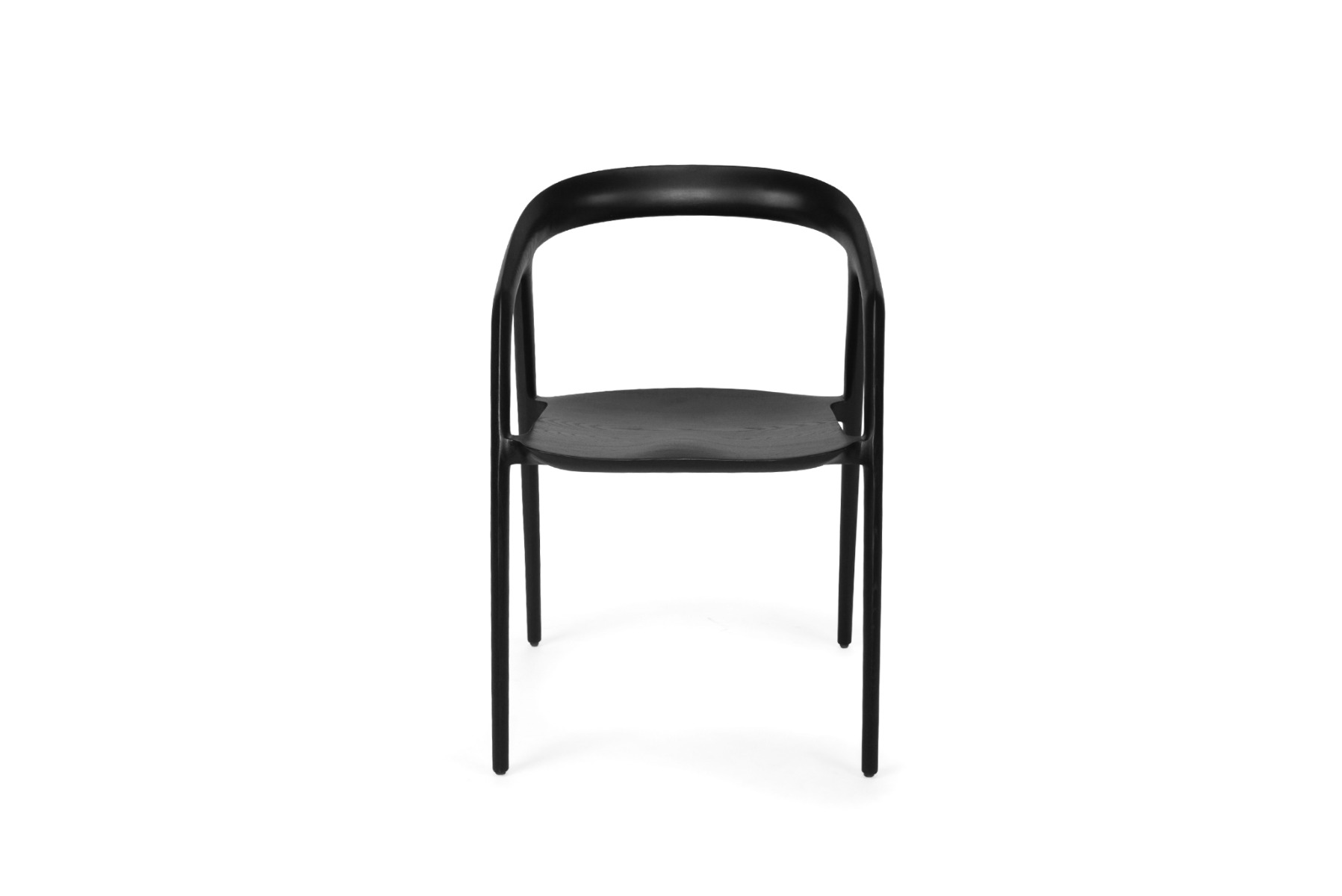 Cali Dining Chair Black, Width 54cm x Depth 55cm x Height 77cm - Image 17