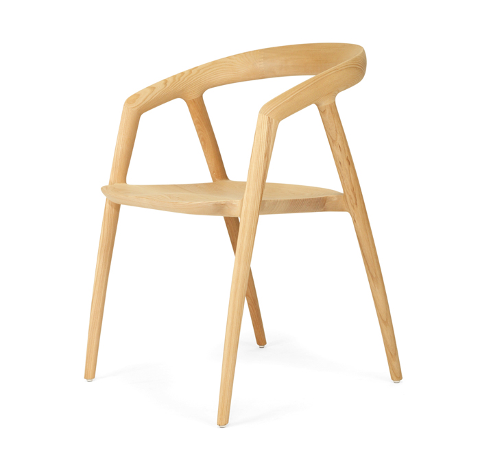 Cali Dining Chair Natural, Width 54cm x Depth 55cm x Height 77cm