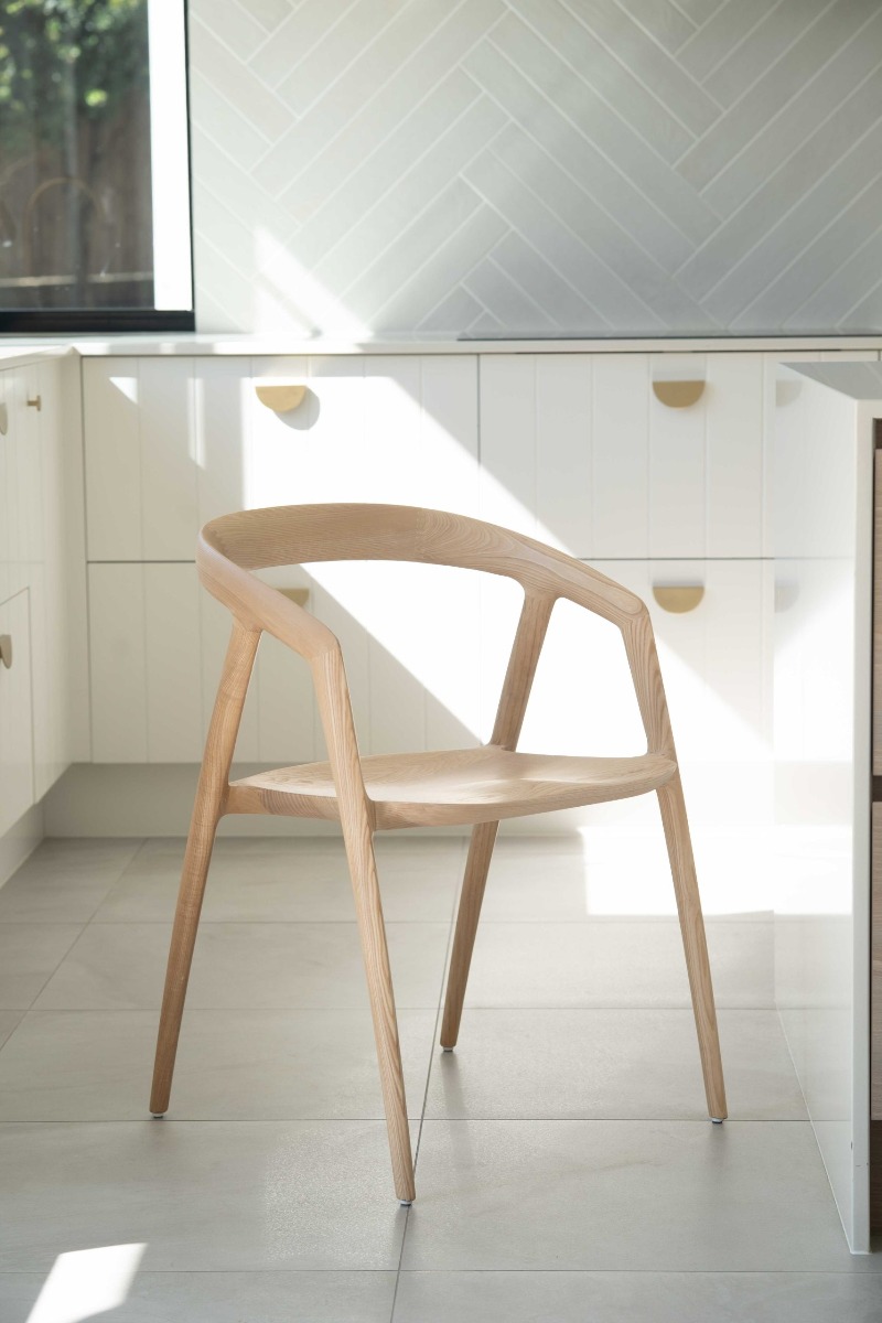 Cali Dining Chair Natural, Width 54cm x Depth 55cm x Height 77cm - Image 7