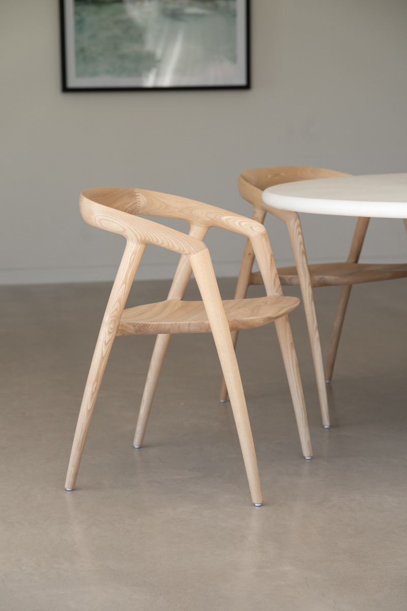 Cali Dining Chair Natural, Width 54cm x Depth 55cm x Height 77cm - Image 9