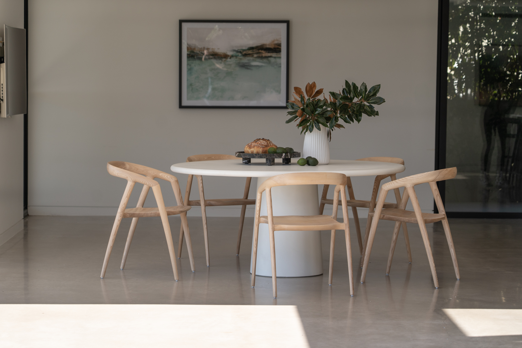 Cali Dining Chair Natural, Width 54cm x Depth 55cm x Height 77cm - Image 10