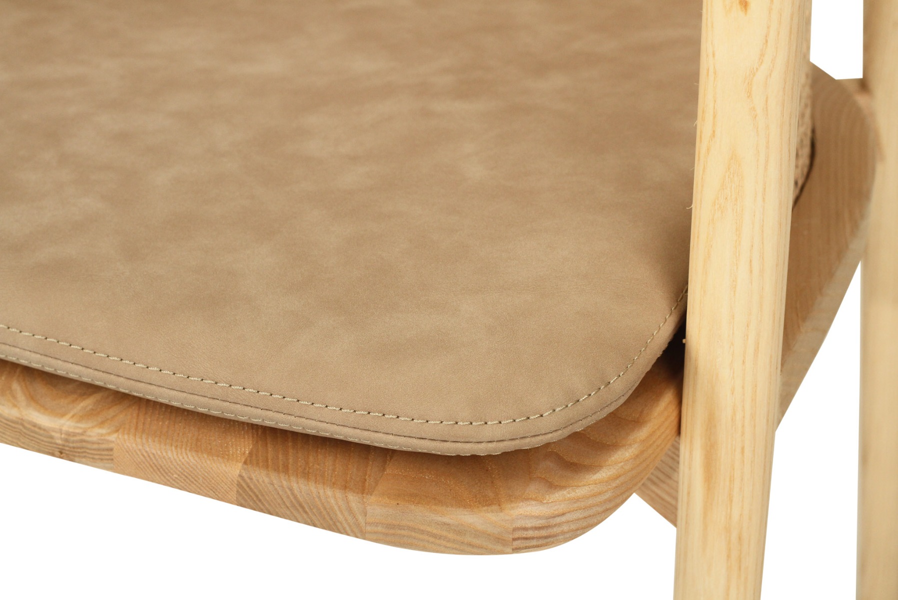 Axle Dining Chair Seat Cushion Light Khaki, Width 49cm x Depth 43cm x Height 3cm - Image 2