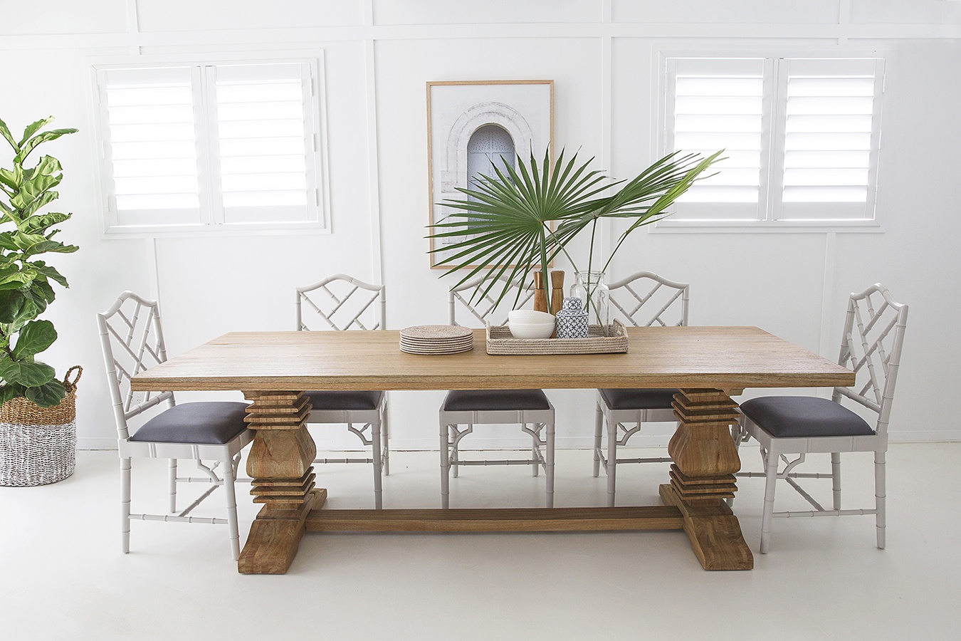 Newport Pedestal Table, 2.4m x 1.0m x 0.76m - Image 4