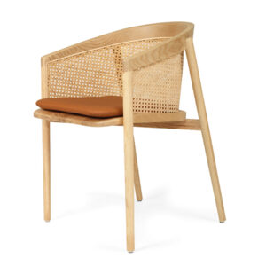 wp-image-tigress-60283.jpg Axle Dining Chair Seat Cushion Tan, Width 49cm x Depth 43cm x Height 3cm