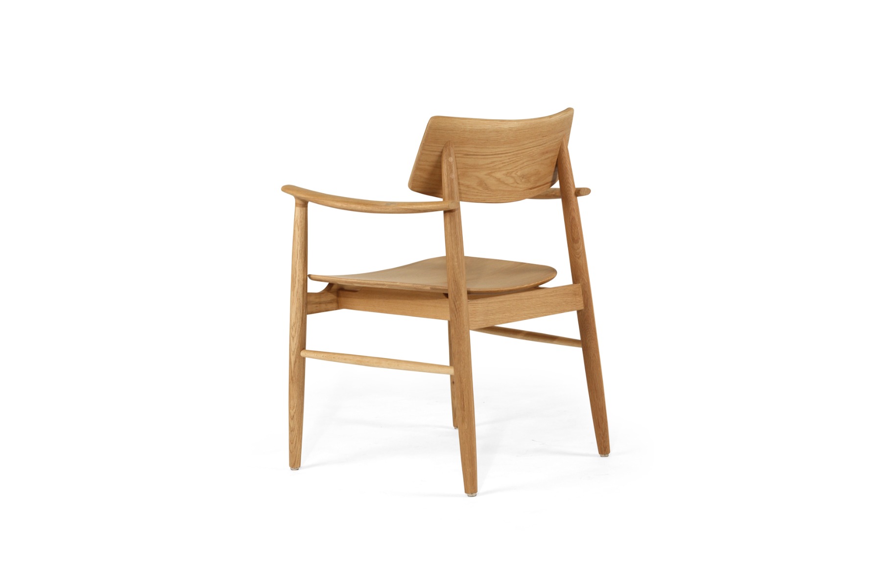 Harlow Dining Armchair Natural with Timber Seat, W 56cm x D 56cm x H 80cm - Image 11
