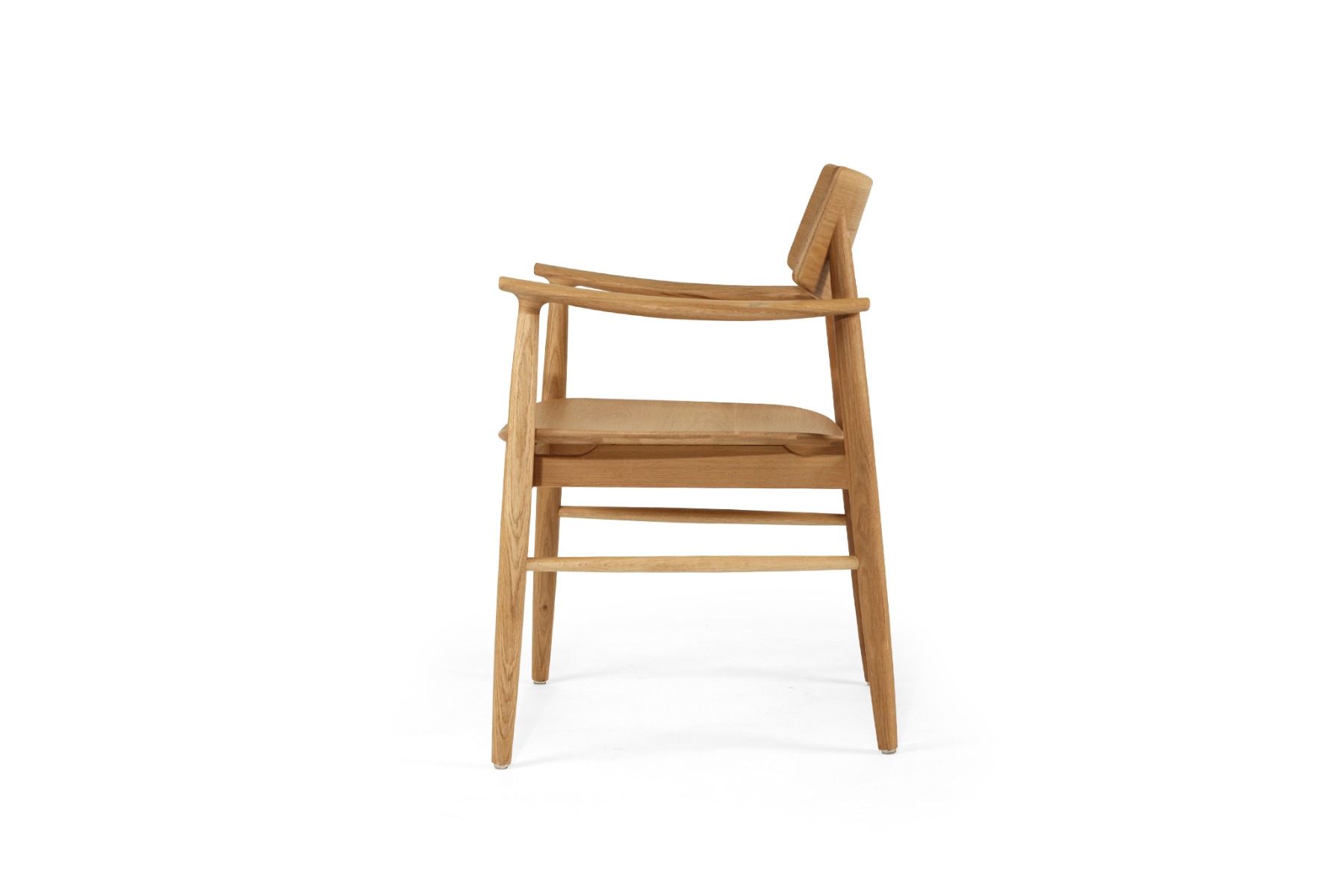 Harlow Dining Armchair Natural with Timber Seat, W 56cm x D 56cm x H 80cm - Image 12