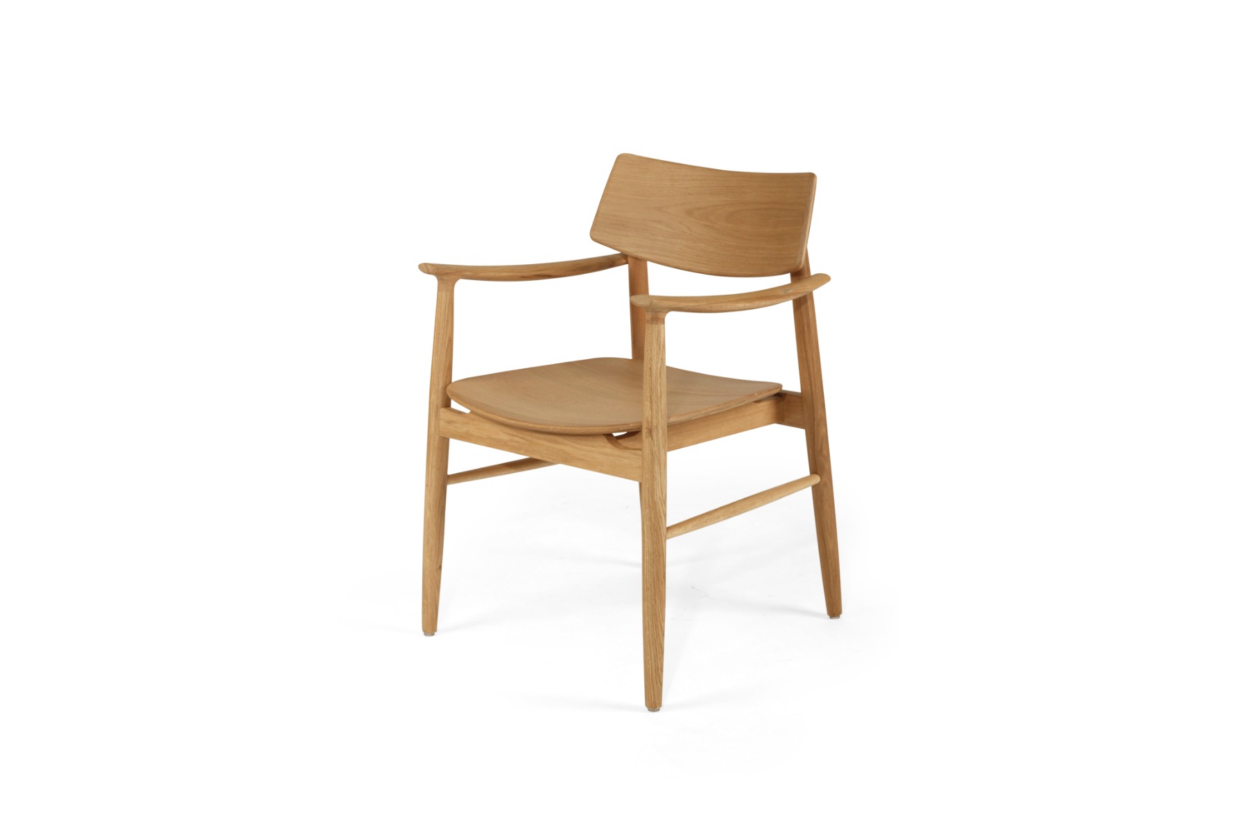Harlow Dining Armchair Natural with Timber Seat, W 56cm x D 56cm x H 80cm - Image 13