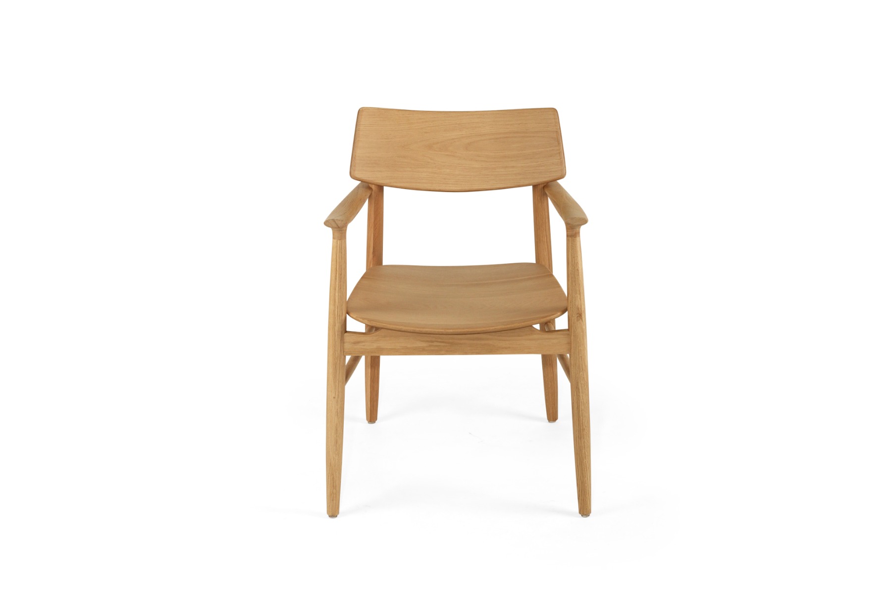 Harlow Dining Armchair Natural with Timber Seat, W 56cm x D 56cm x H 80cm - Image 14