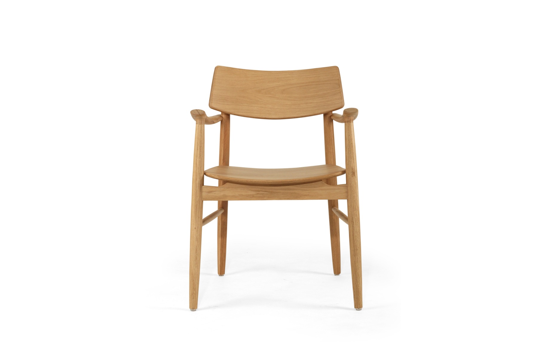 Harlow Dining Armchair Natural with Timber Seat, W 56cm x D 56cm x H 80cm - Image 15