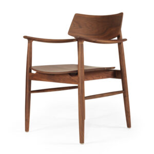 wp-image-tigress-60443.jpg Harlow Dining Armchair Walnut with Timber Seat, W 56cm × D 56cm × H 80cm