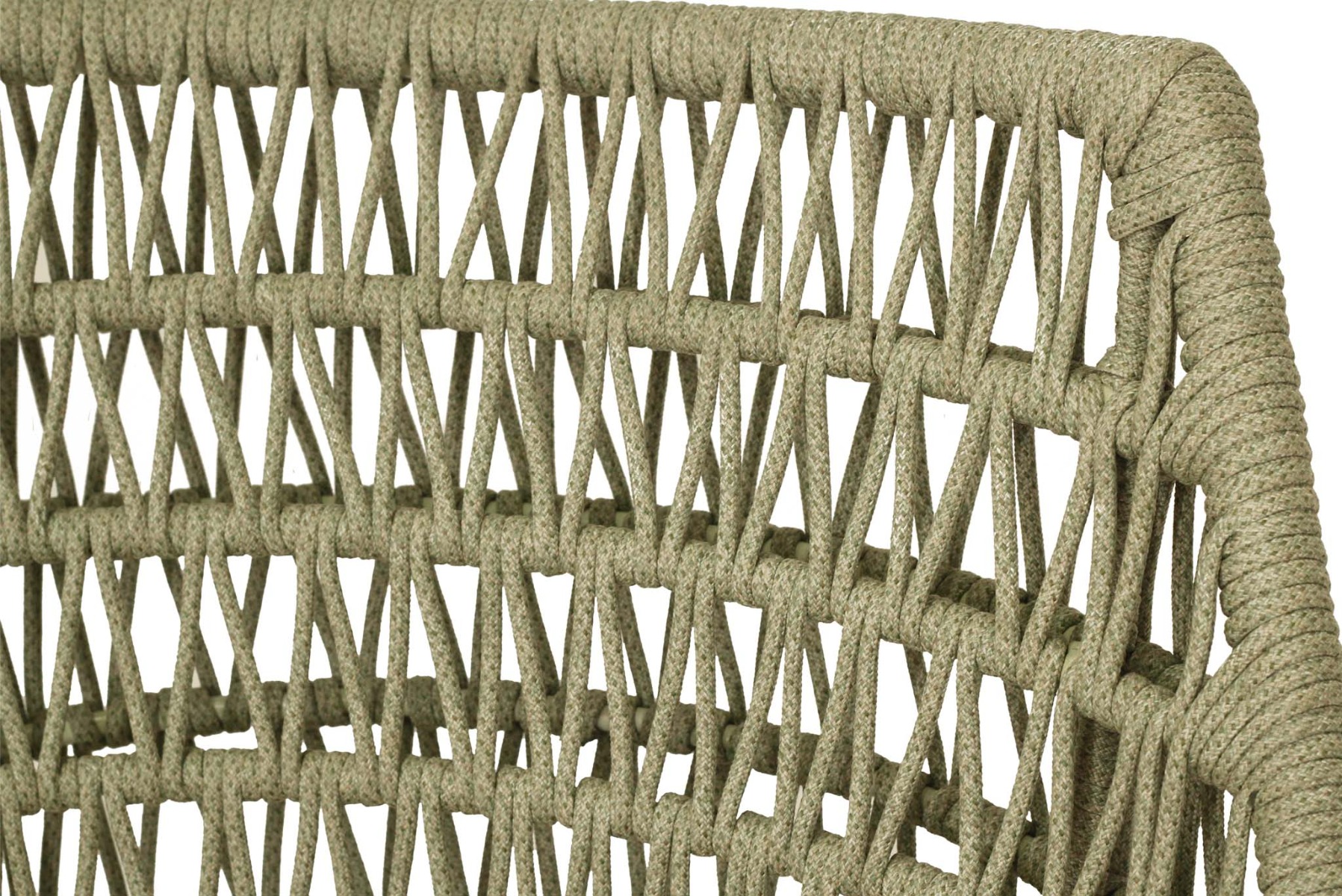 Oceanic Outdoor Dining Chair Sage Green, Width 55cm x Depth 49cm x Height 82cm - Image 4