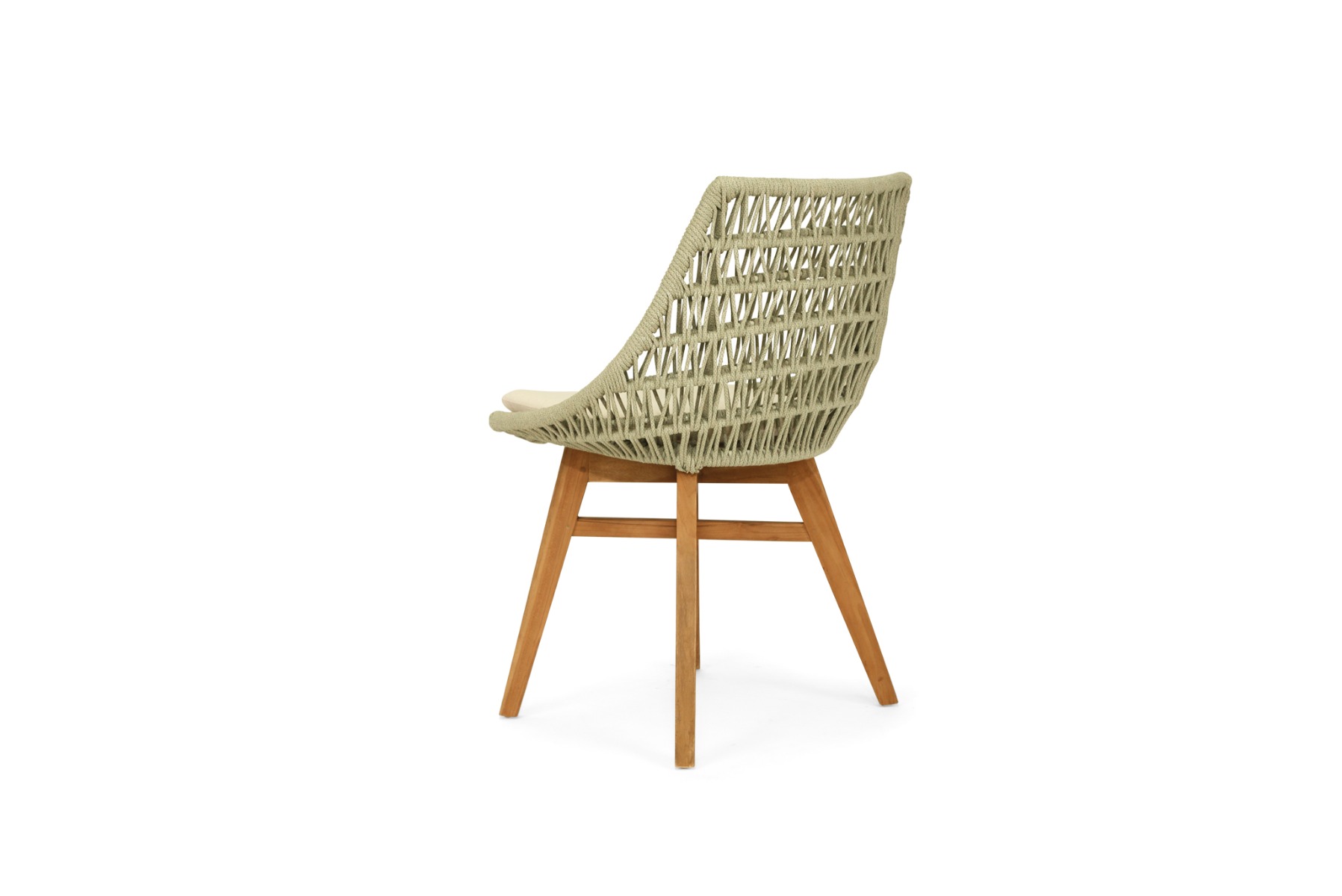 Oceanic Outdoor Dining Chair Sage Green, Width 55cm x Depth 49cm x Height 82cm - Image 7