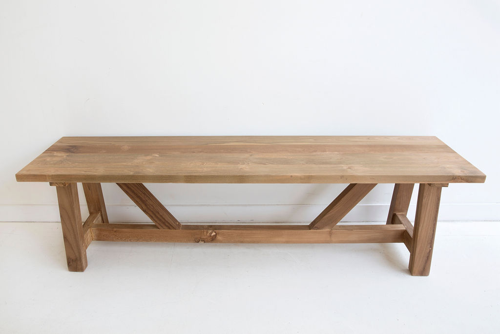 Farmhouse Dining Table, W 300cm x D 110cm x H 76cm - Image 2