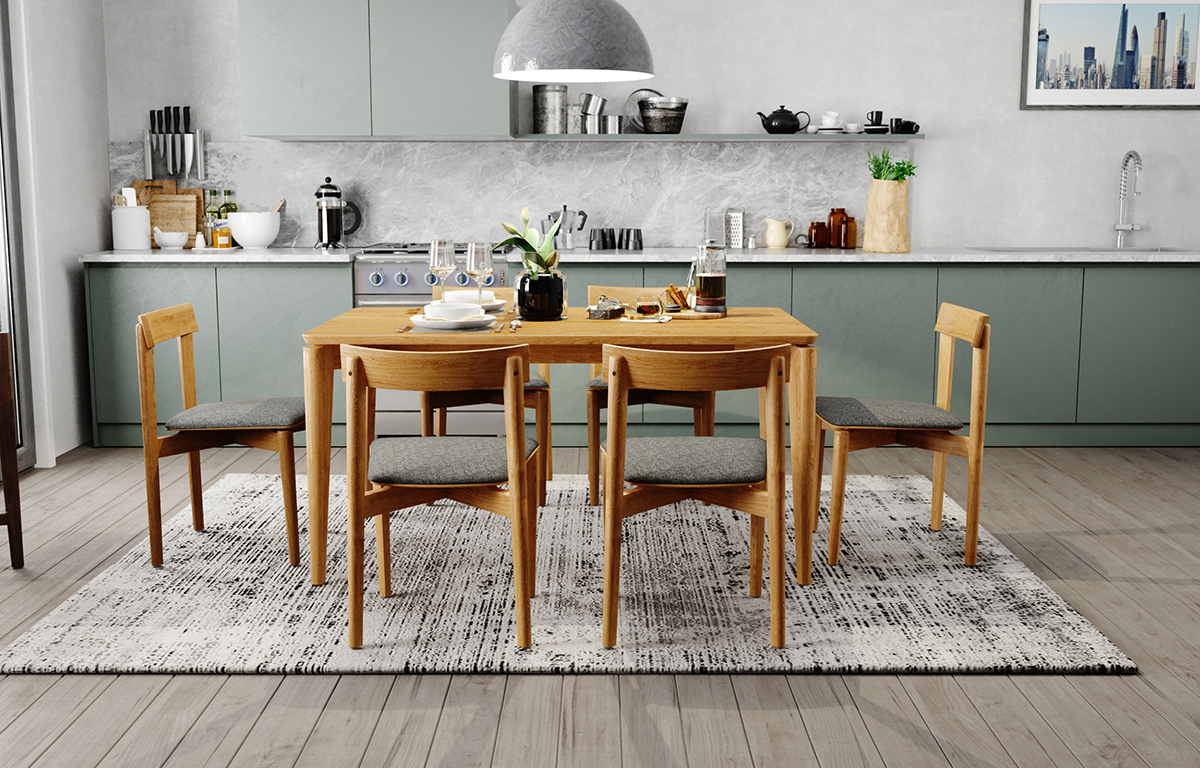 Jude Dining Table, L 90cm x W 90cm x H 75cm - Image 6