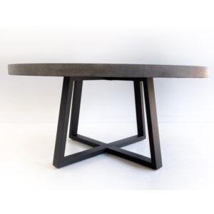 wp-image-tigress-60674.jpg 1.6m Alta ElkStone Round Dining Table – Speckled Grey With Black Powder Coated Iron Legs