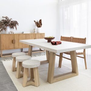 wp-image-tigress-60692.jpg 2m eTerrazzo Elkstone Dining Table – Ivory Coast with Ivory Washed Legs