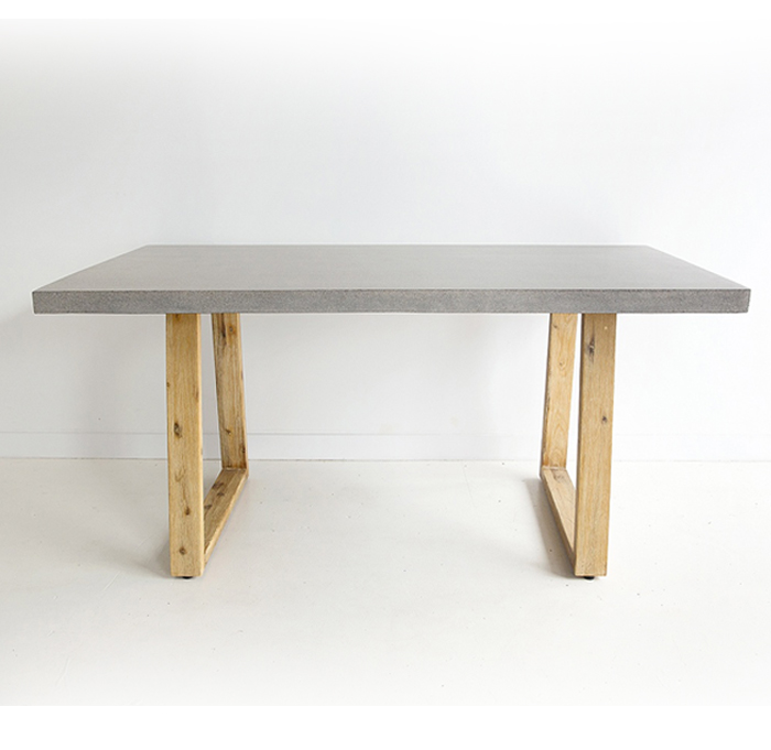 1.8m Sierra Elkstone Rectangular Dining Table – Speckled Grey with Light Honey Legs