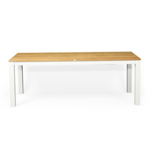 wp-image-tigress-60780.jpg Carmel Outdoor Extension Table 3.1m – Pearl White Powder Coated Legs