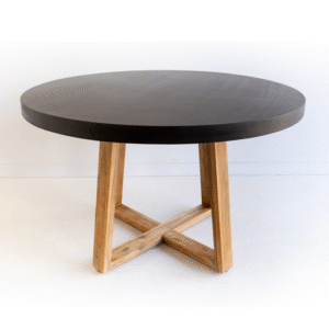wp-image-tigress-60819.png 1.0m Alta Round Elkstone Dining Table – Ebony Black with Light Honey Legs