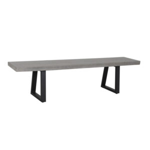 wp-image-tigress-60834.jpg 1.65m Sierra Elkstone Rectangular Bench – Speckled Grey with Black Powder Coated Legs