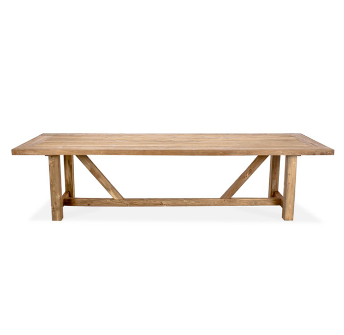 Highlander Outdoor Dining Table, L 300cm x W 100cm x H 75cm