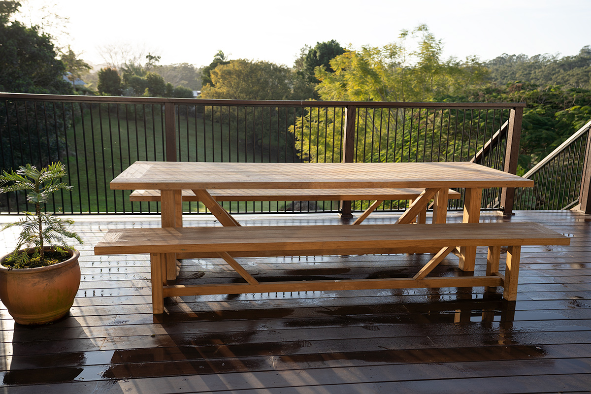 Highlander Outdoor Dining Table, L 300cm x W 100cm x H 75cm - Image 2