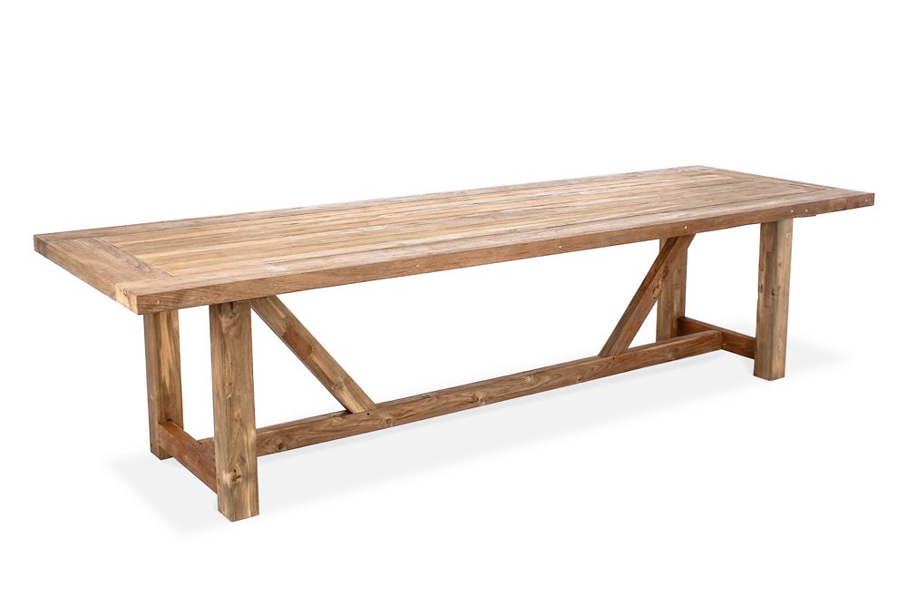 Highlander Outdoor Dining Table, L 300cm x W 100cm x H 75cm - Image 3