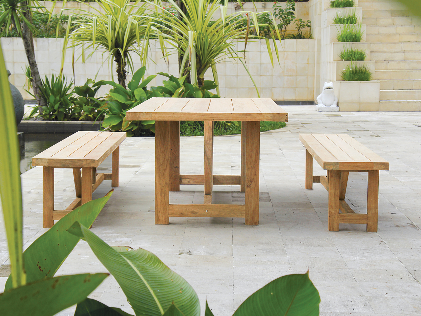 Highlander Outdoor Dining Table, L 300cm x W 100cm x H 75cm - Image 8