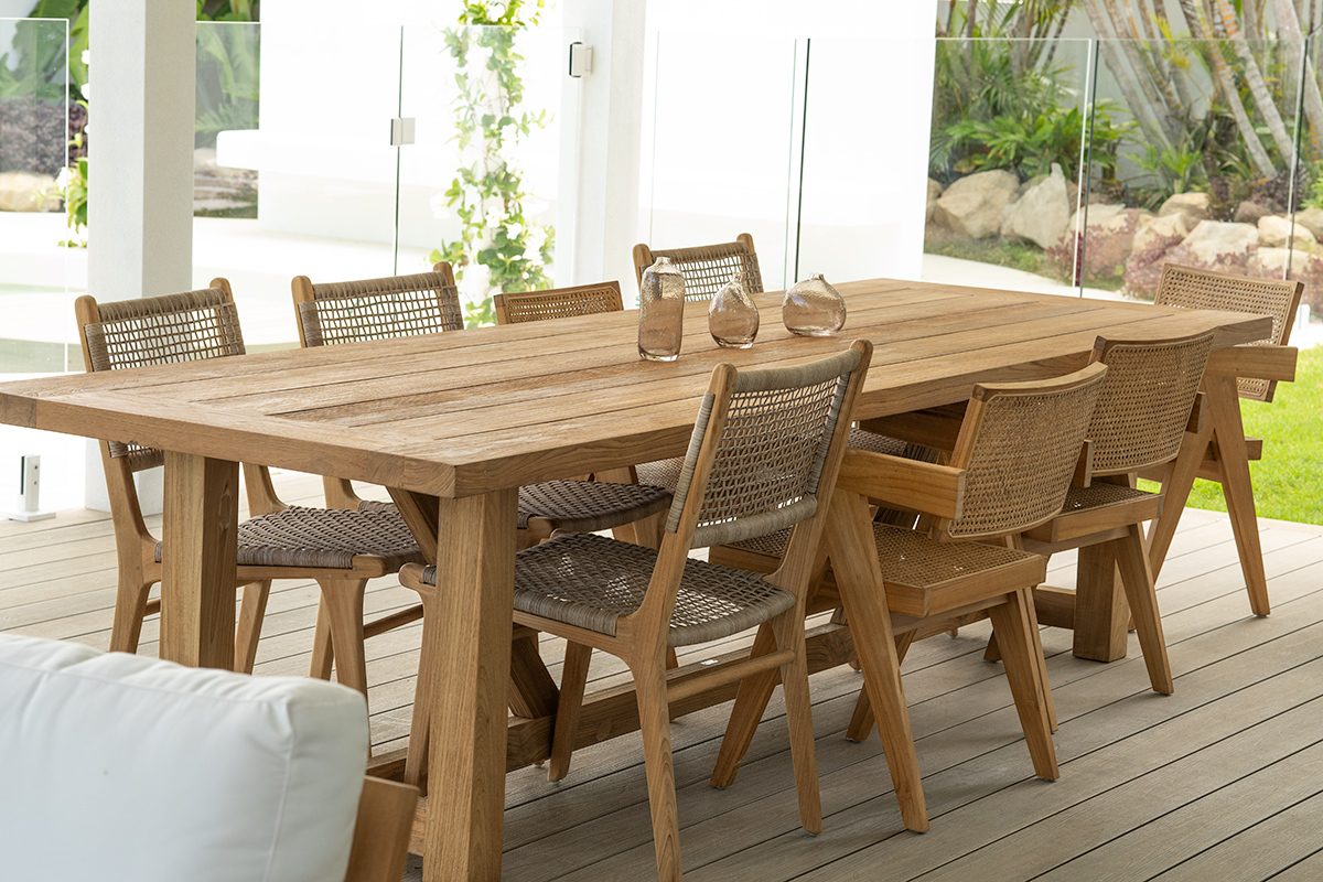 Highlander Outdoor Dining Table, L 300cm x W 100cm x H 75cm - Image 10