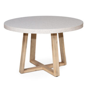 wp-image-tigress-60885.jpg 1.2m eTerrazzo Elkstone Round Dining Table – Ivory Coast with Ivory Washed Legs