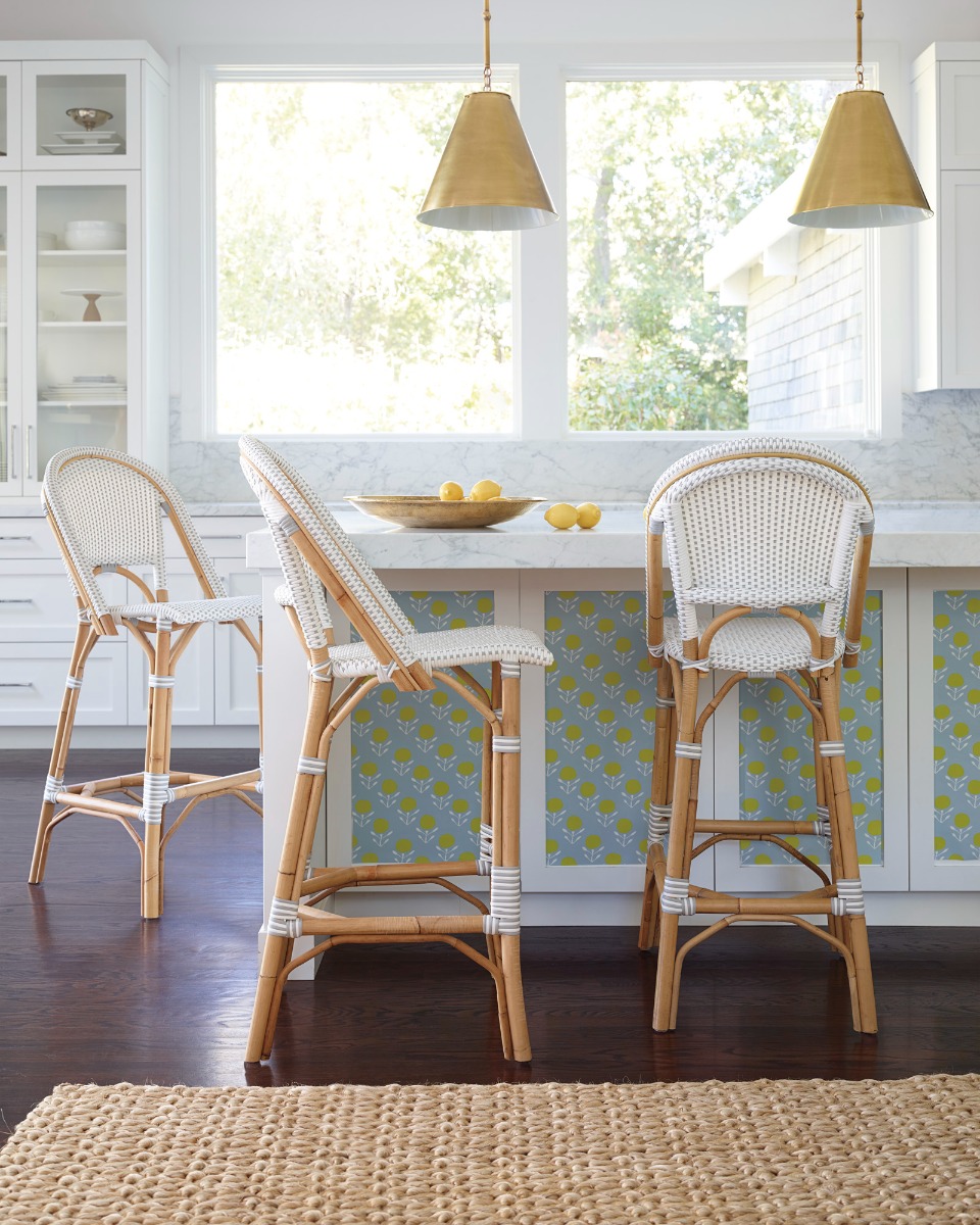 Sorrento Counter Stool Navy, W 46cm x D 58cm x H 106.5cm - Image 12