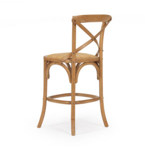 wp-image-tigress-60934.jpg Provincial Cross Back Counter Stool Natural Oak, W 49cm x D 59cm x H 100cm