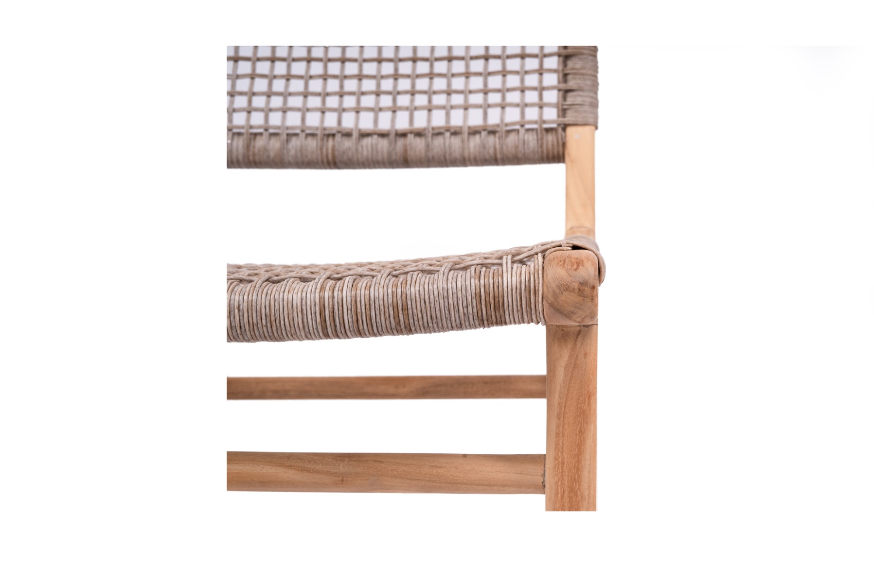 Zen Counter Stool Washed Grey, Width 49cm x Depth 56cm x Height 95cm - Image 4