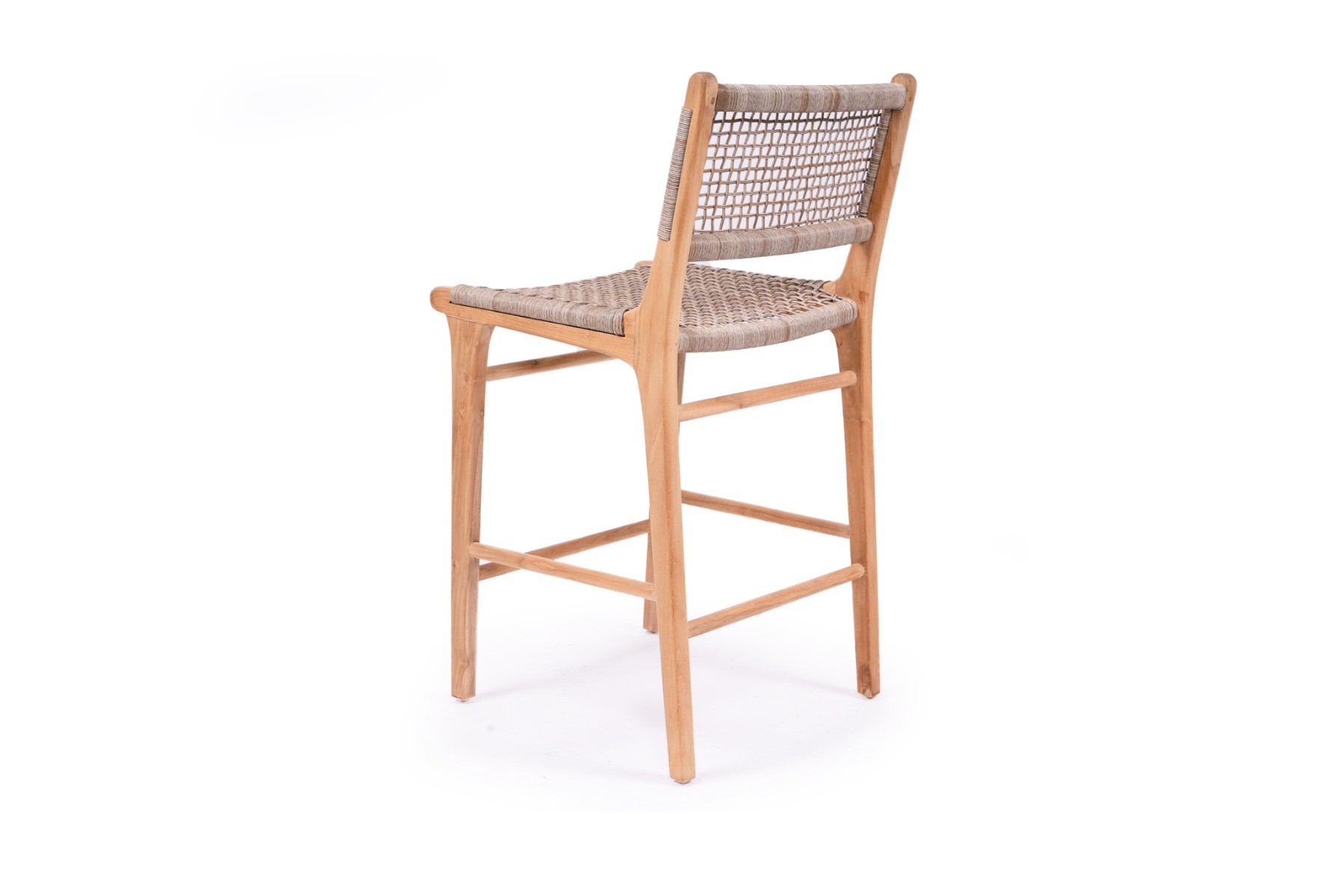 Zen Counter Stool Washed Grey, Width 49cm x Depth 56cm x Height 95cm - Image 7