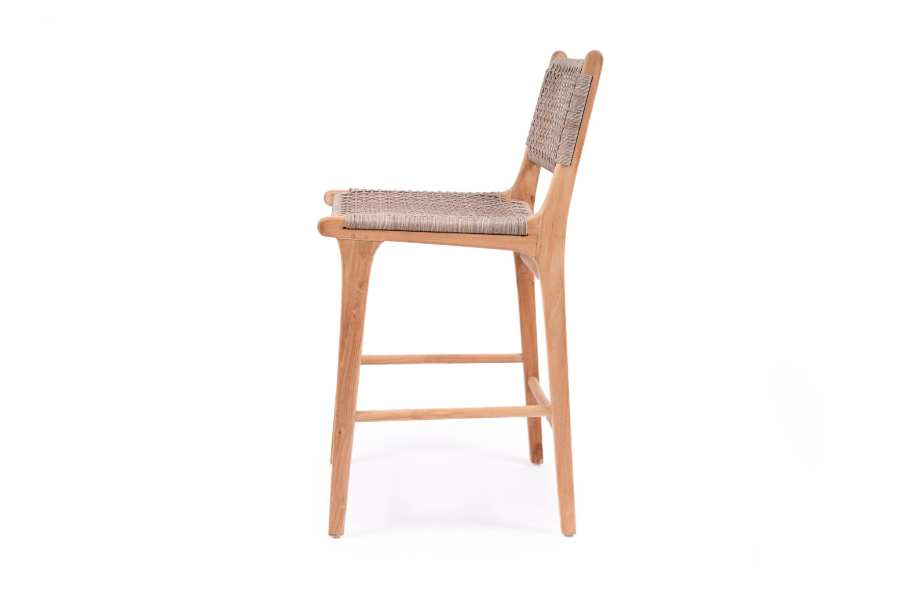 Zen Counter Stool Washed Grey, Width 49cm x Depth 56cm x Height 95cm - Image 8
