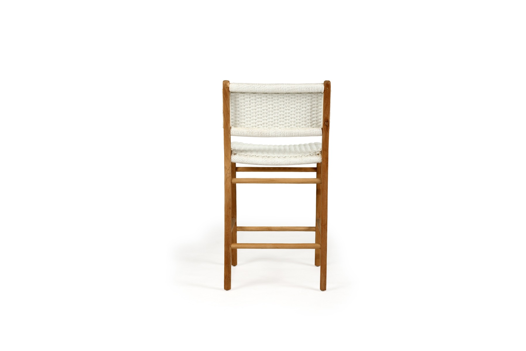 Zen Counter Stool White (Close Weave), Width 49cm x Depth 56cm x Height 95cm - Image 6