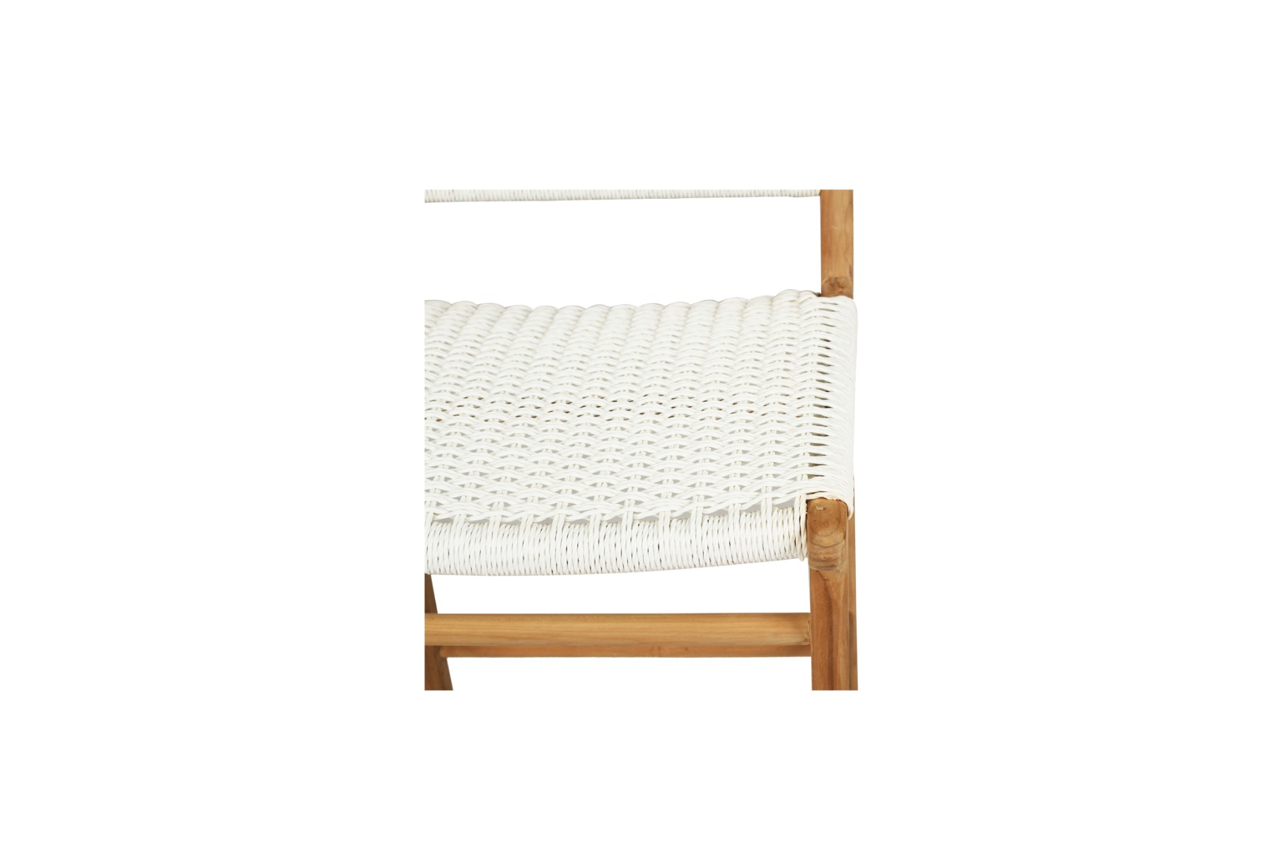 Zen Counter Stool White (Close Weave), Width 49cm x Depth 56cm x Height 95cm - Image 8